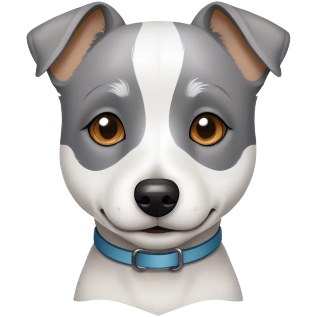dog gray jack russel terrier  emoji