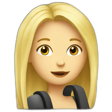Fille blonde dans voiture emoji