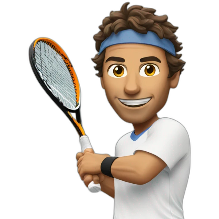 Nadal qui fait du tennis emoji