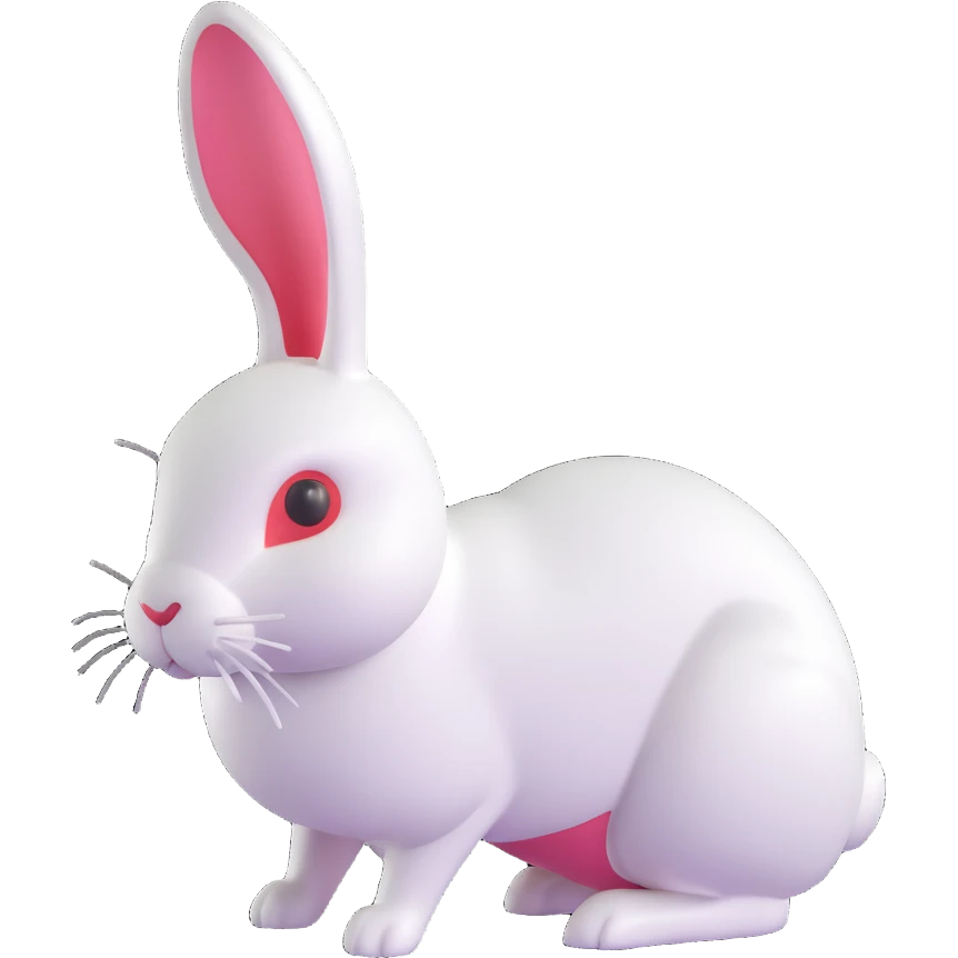 white rabbit emoji