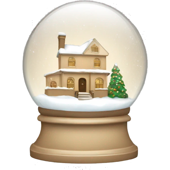 beige snow globe emoji