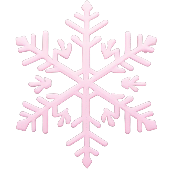 pastel pink snowflake  emoji