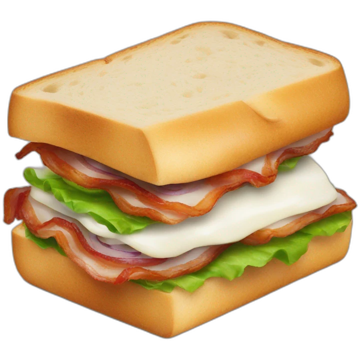 sandwich-bacon-onions-cream emoji