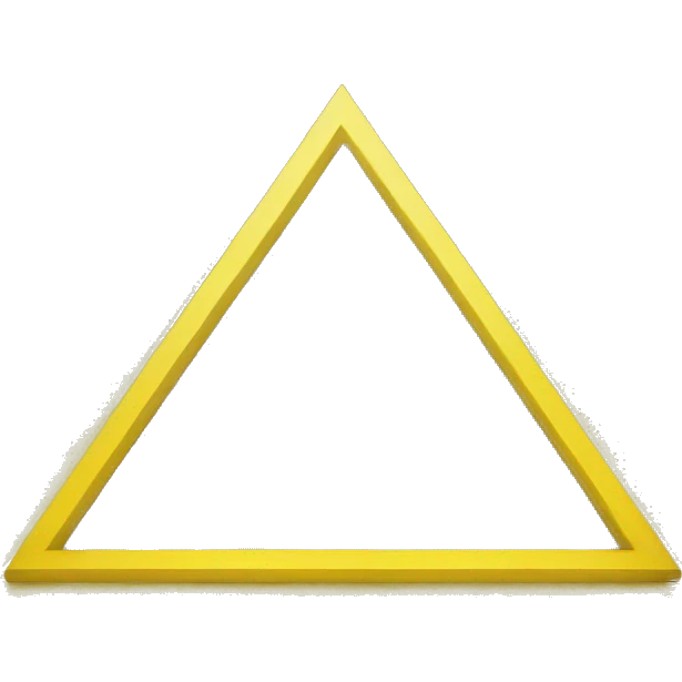 yellow triangle thats filled wih yellow emoji