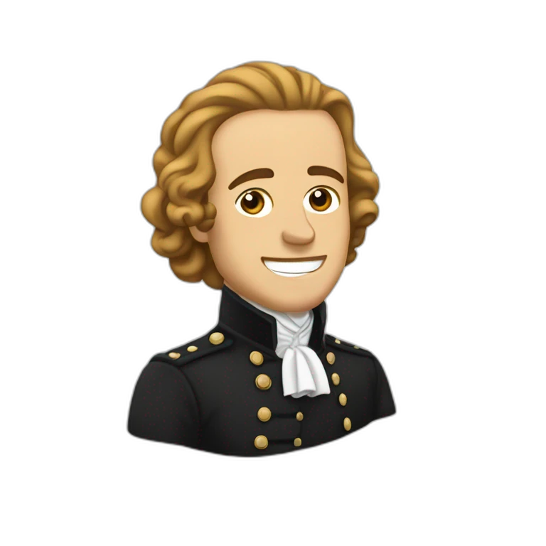 Hamilton qui fait un pouce en l'air emoji