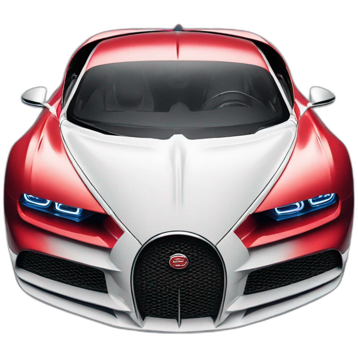 Bugatti chiron rouge emoji