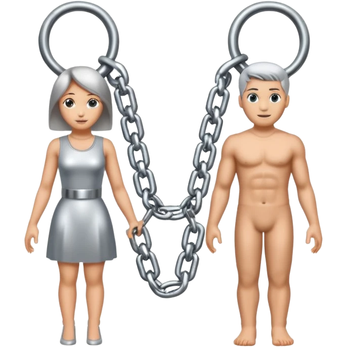 male and female symbol chained emoji