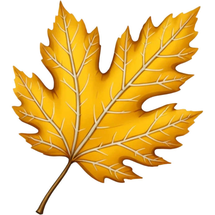 yellow birch leaf  emoji