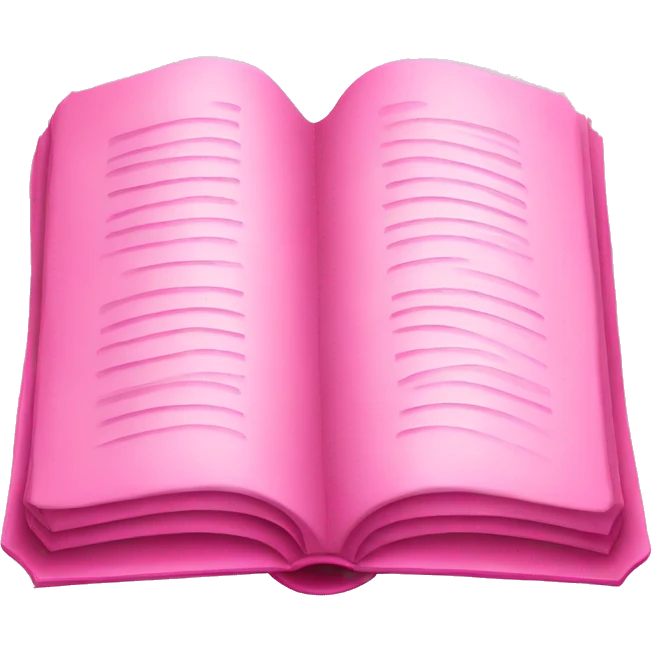 pink open book emoji