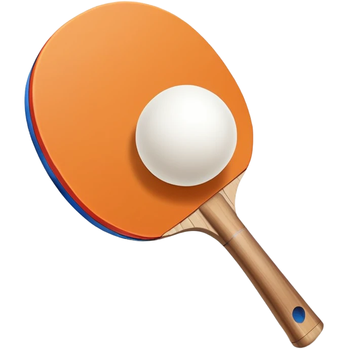 table tennis paddle and ball emoji
