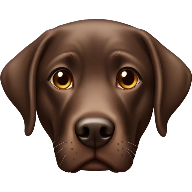 Chocolate lab emoji