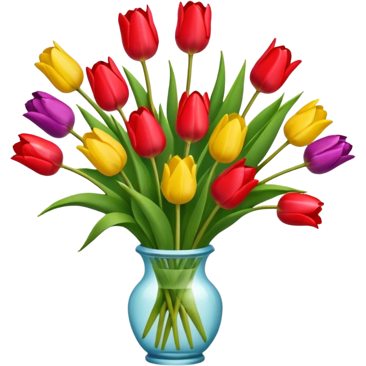 Get well soon with tulips  emoji