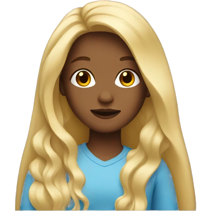 girl with long blonde hair  emoji