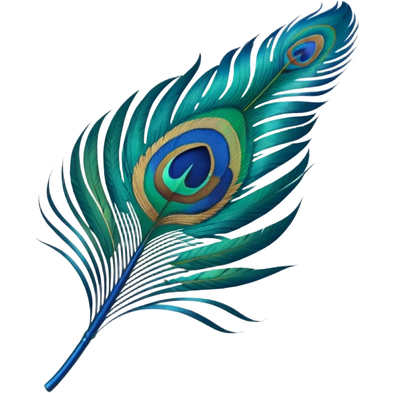 Peacock feather emoji