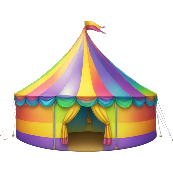 rainbow carnival tent emoji