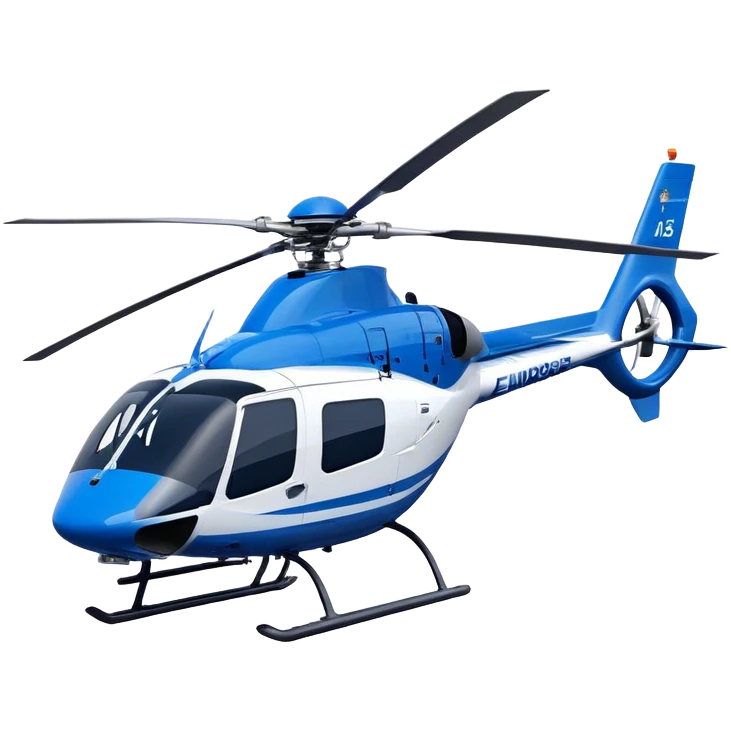 Eurocopter EC135 - Airbus Helicopters (Model Year: 2020) (Iconic colour: Blue and white) emoji