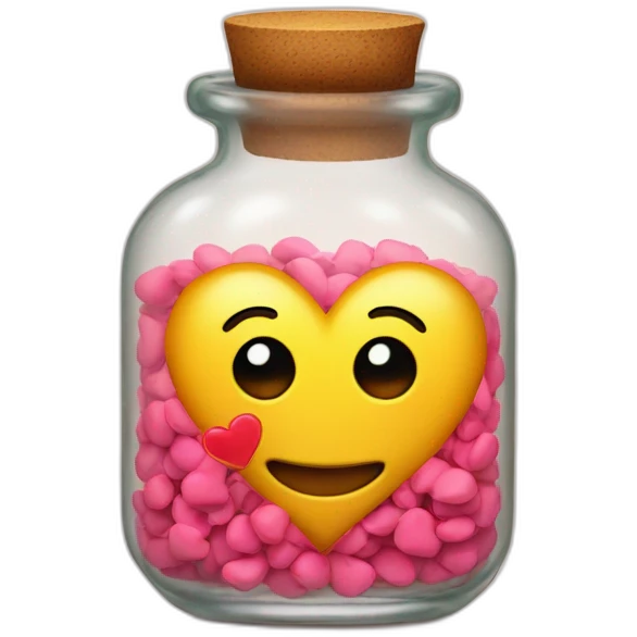 love messaage in a bottle emoji