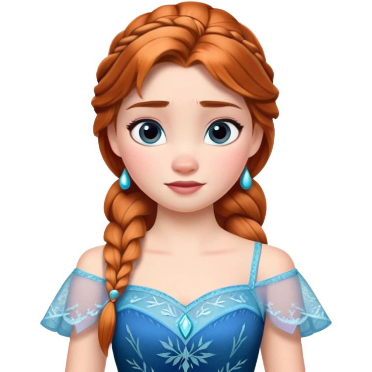 Anna from Frozen Disney character emoji