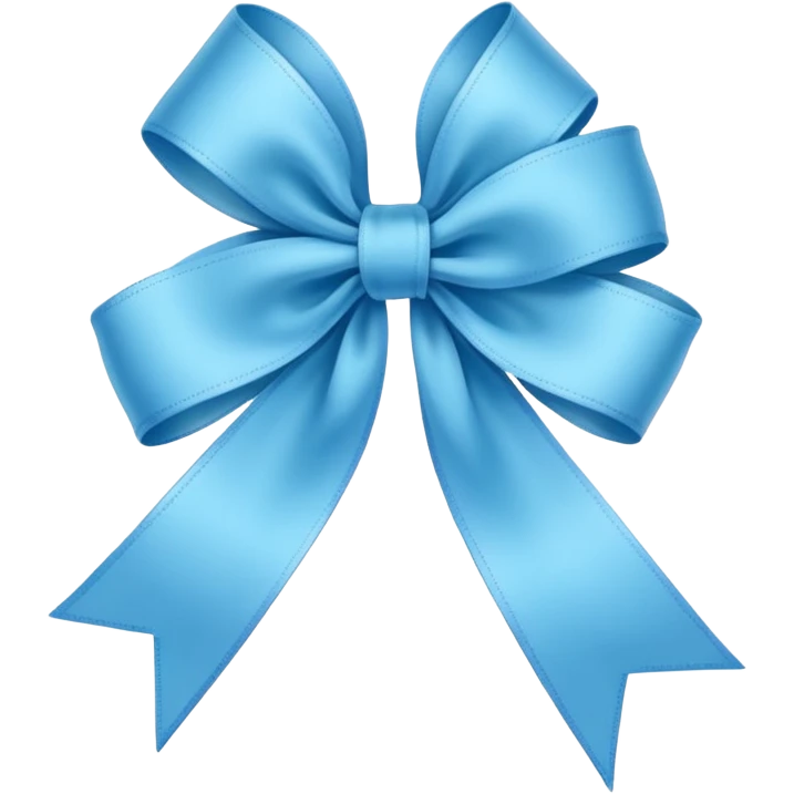 skyblue mini ribbon emoji