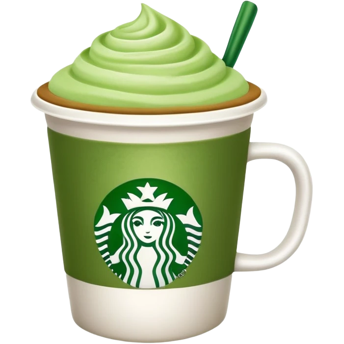 Starbucks matcha emoji