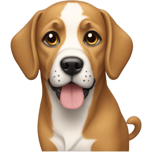 a penut colored medium size dog emoji