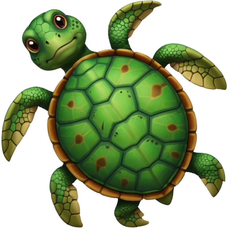 turtle top-down view emoji
