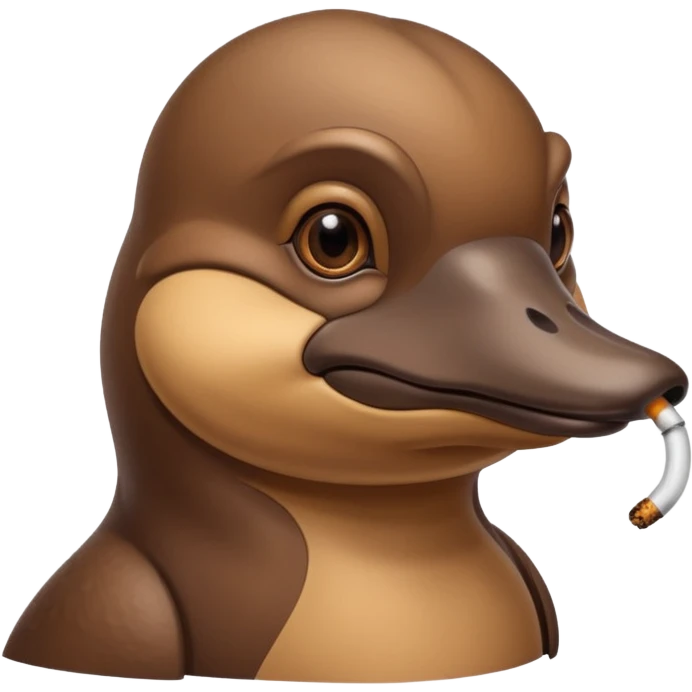 Platypus smoking emoji