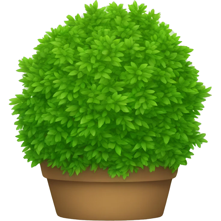 Hedge in pot emoji