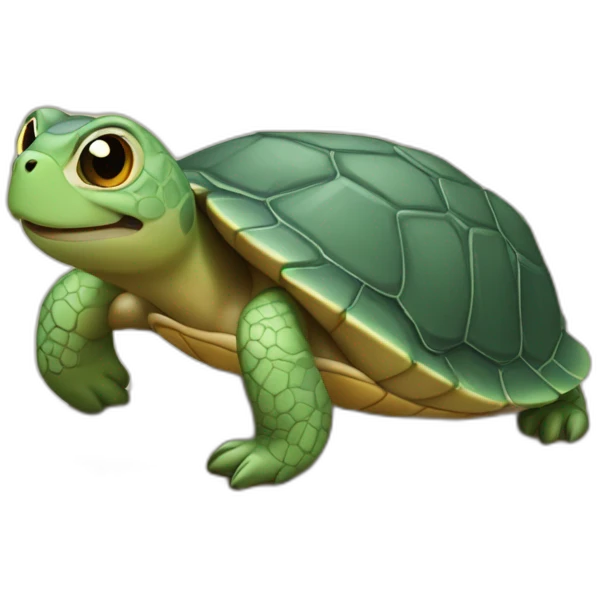 Tortue sur loutre emoji