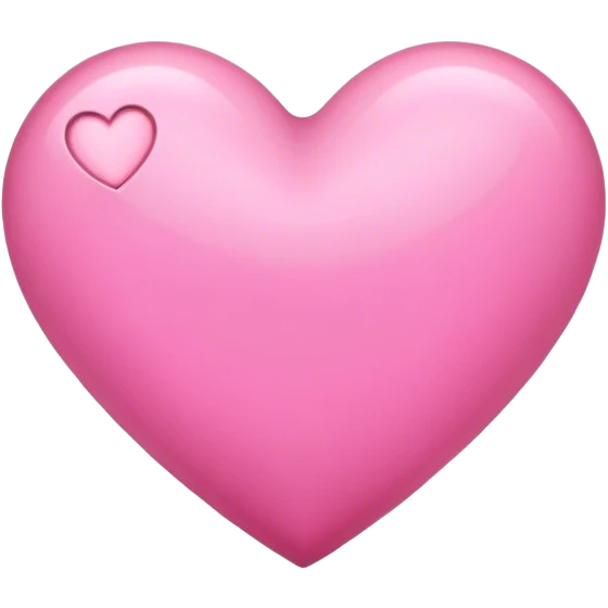 Pink simple heart emoji
