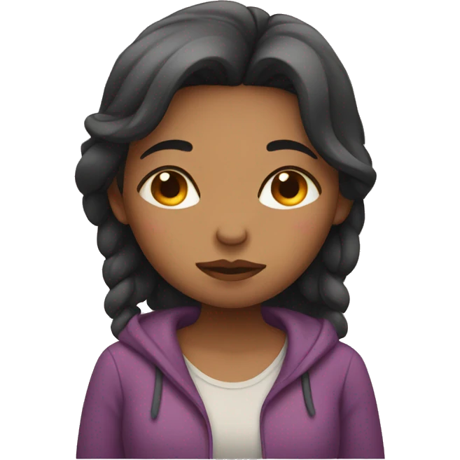 Sleepy girl emoji