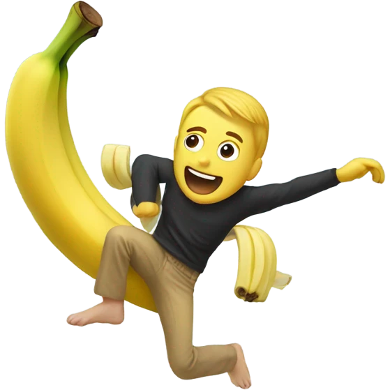 banana backflipping emoji