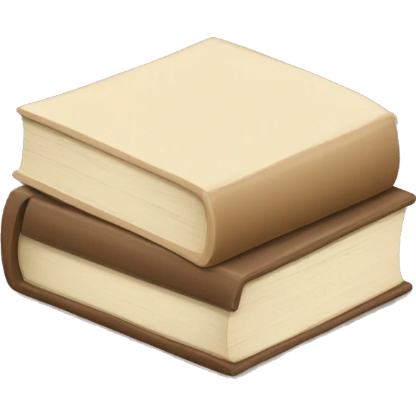 a beige stack of books emoji
