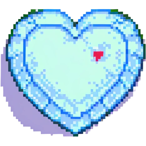 heart pixel art style emoji