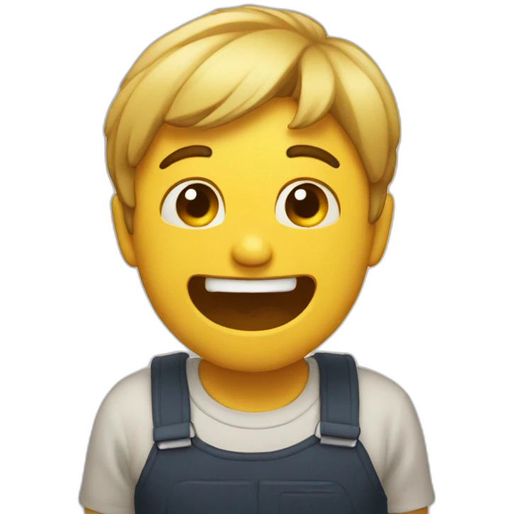 laughing while being sad emoji