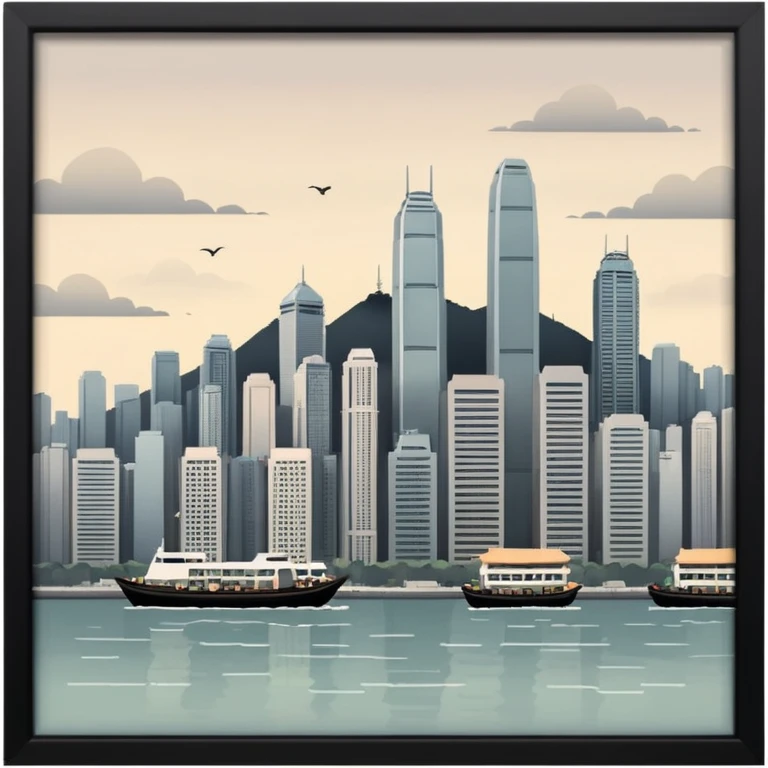 fading out Hong kong picture emoji