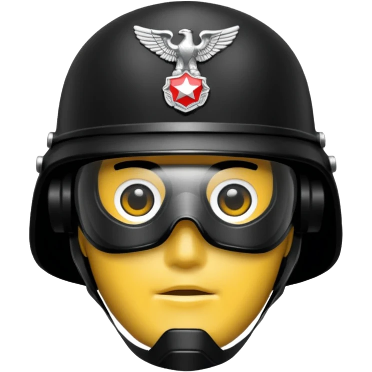Helm polisi militer emoji