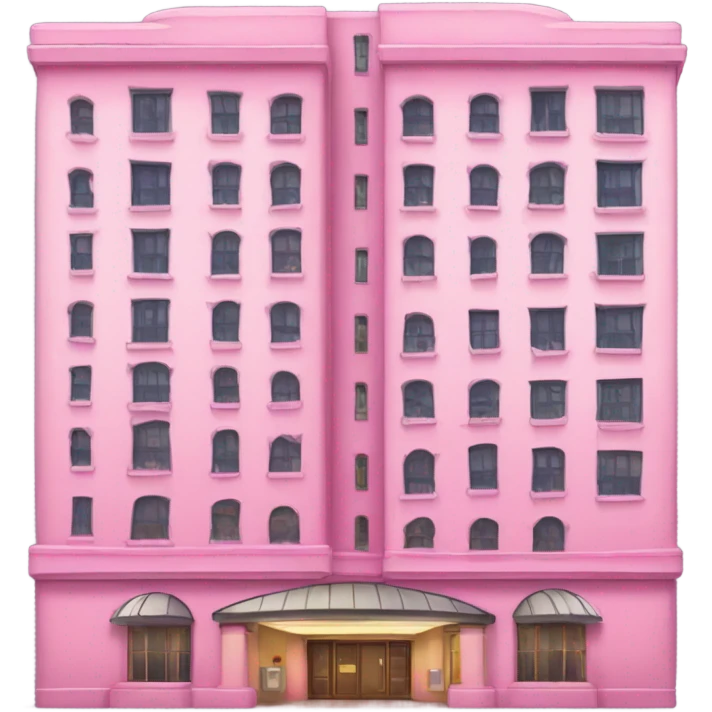 Pink hotel emoji