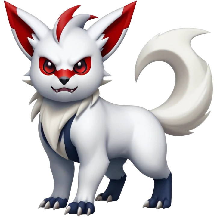 Absol-Zangoose-Pokémon-Fakémon-hybrid-creature (full body) emoji