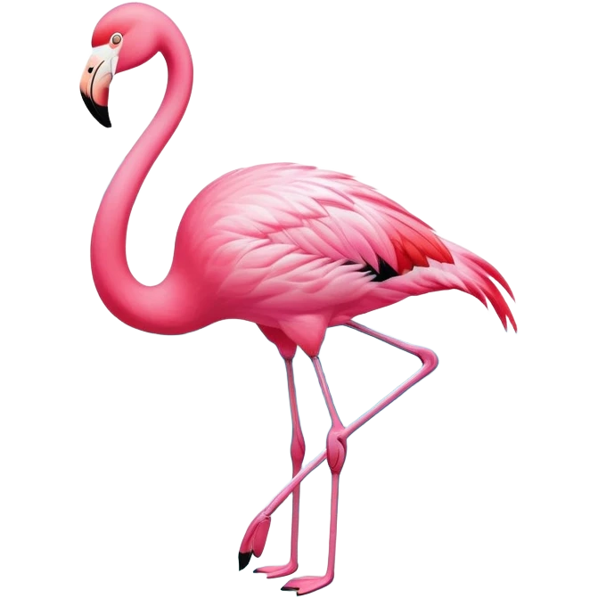 A vibrant pink flamingo with graceful wings, flying elegantly over a shimmering turquoise sea, with soft white clouds in the background and a warm golden sunset glow. emoji