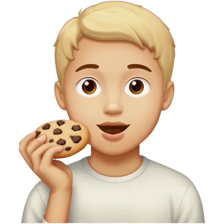 Trey eating cookies  emoji
