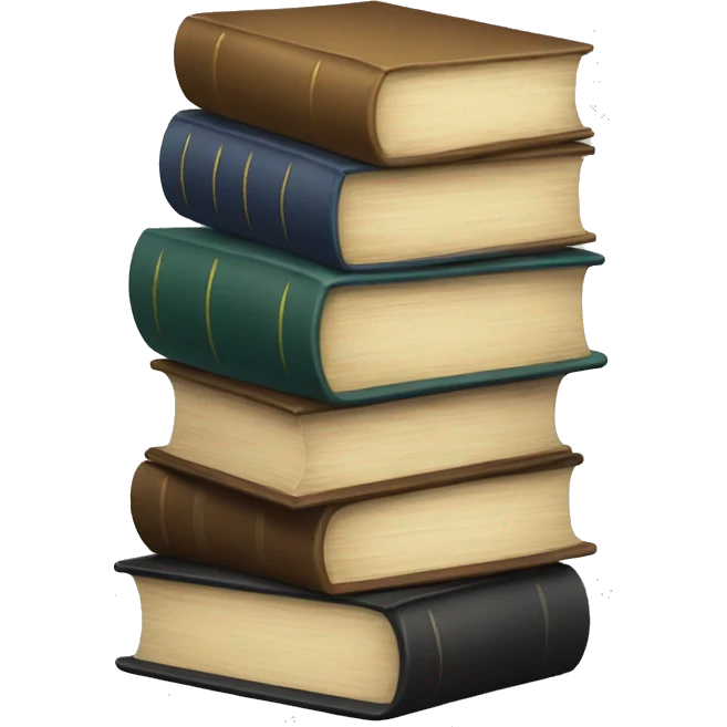 neutral stack of books emoji