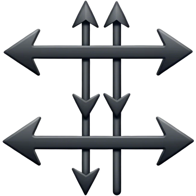 Icon with arrows going from left to right and arrows going from right to left emoji