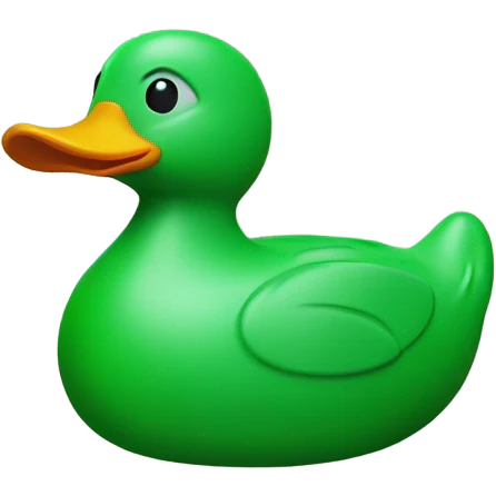 green plastic duck emoji