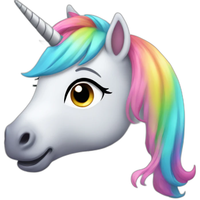 Cute pony unicorn emoji