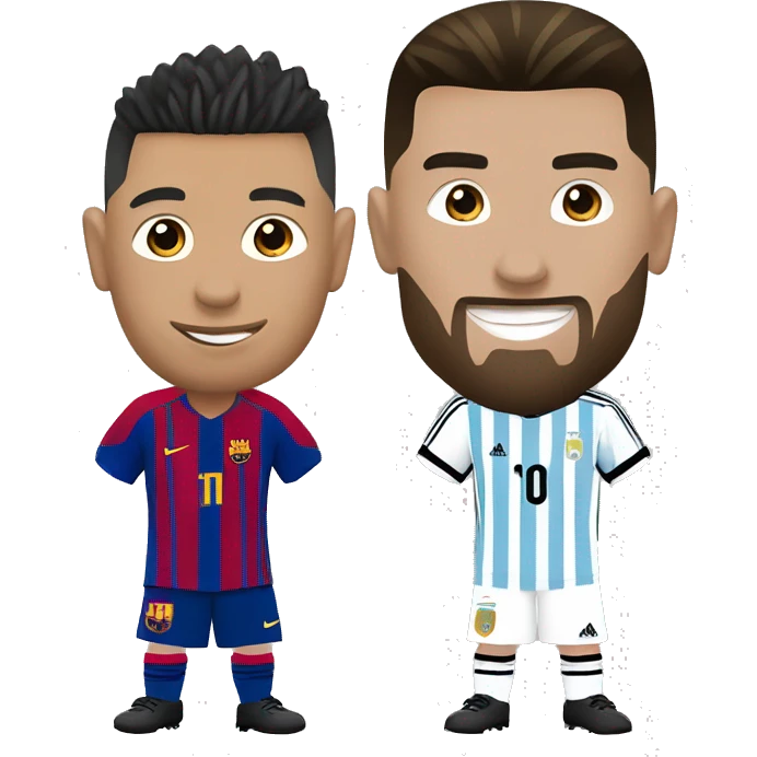 Ronaldo and Messi ￼ emoji