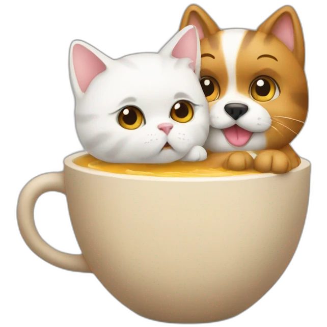 cat&dog-in-the-cup emoji