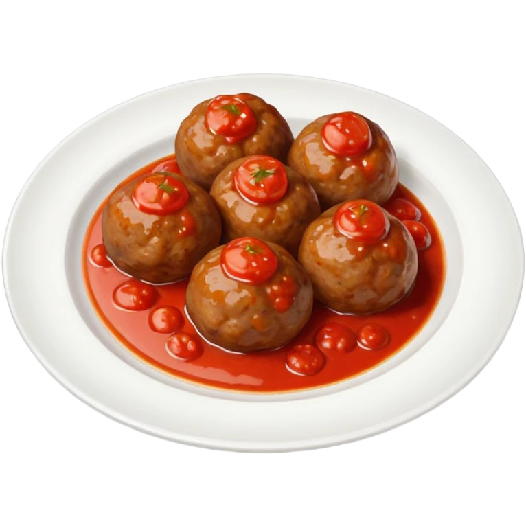meatballs on plate emoji