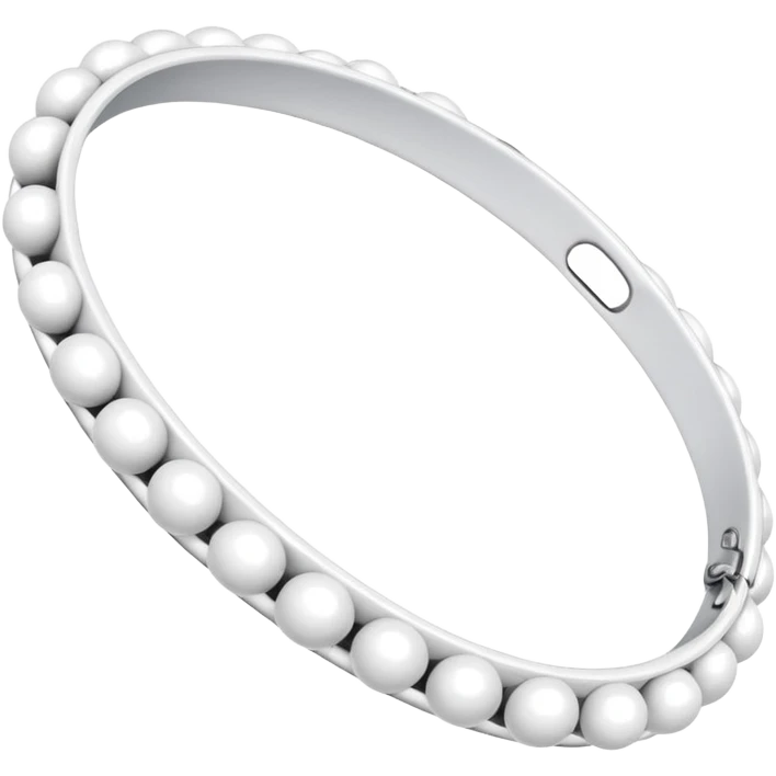 Small white balls bangle emoji emoji
