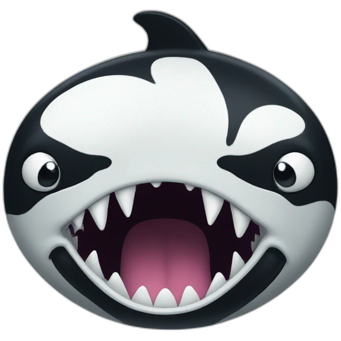 angry orca face emoji